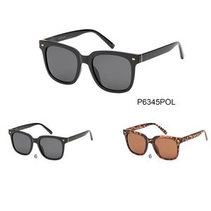 Sunglasses Women's Black Oversized Polarized Square Shades NEW